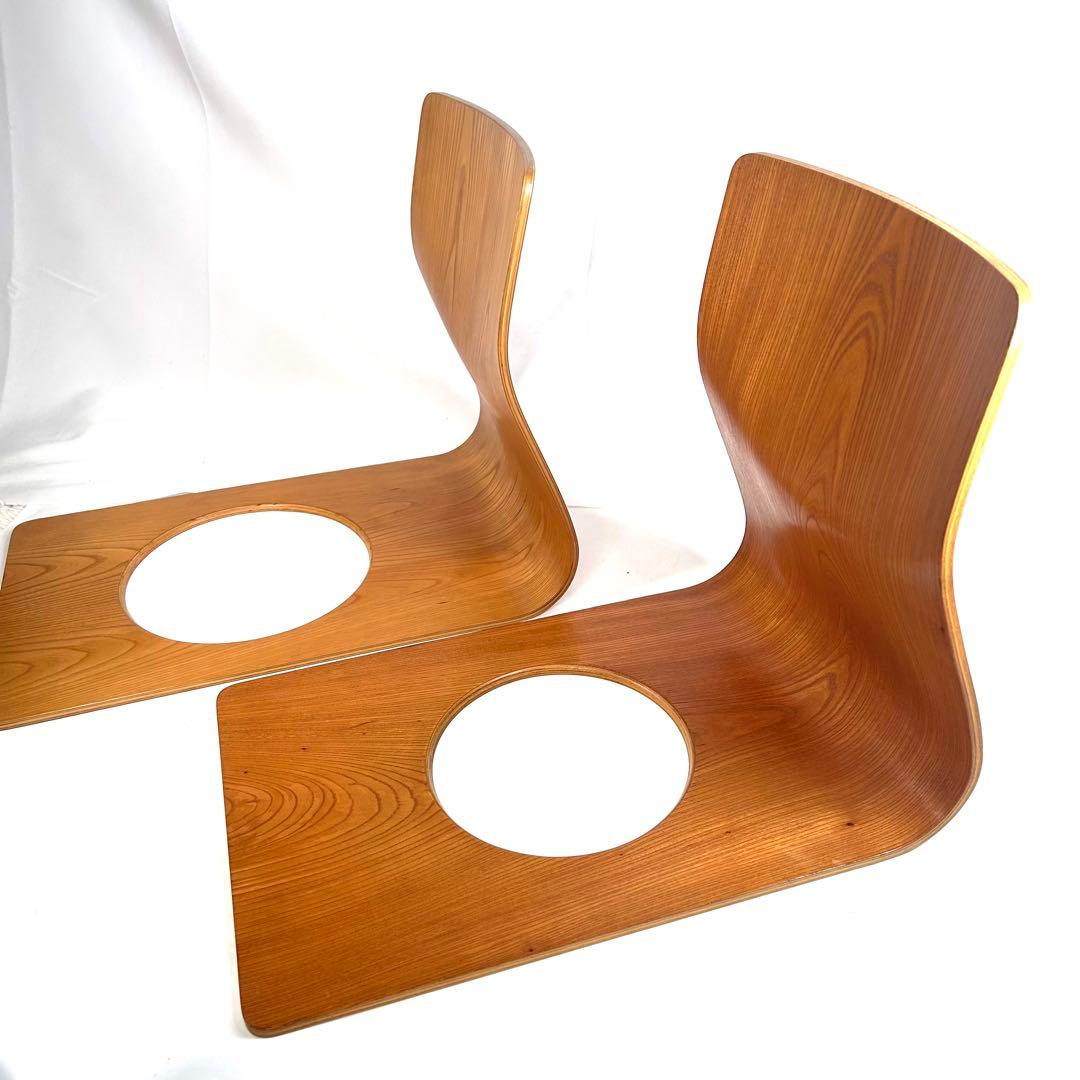 【送料無料】天童木工　座椅子　ヴィンテージ　旧ロゴ　おまけ１脚