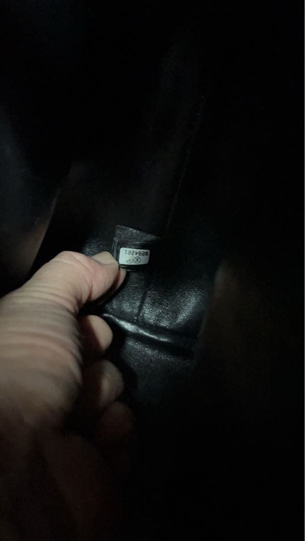 シャネル　キャビアスキン復刻トート　シルバー金具