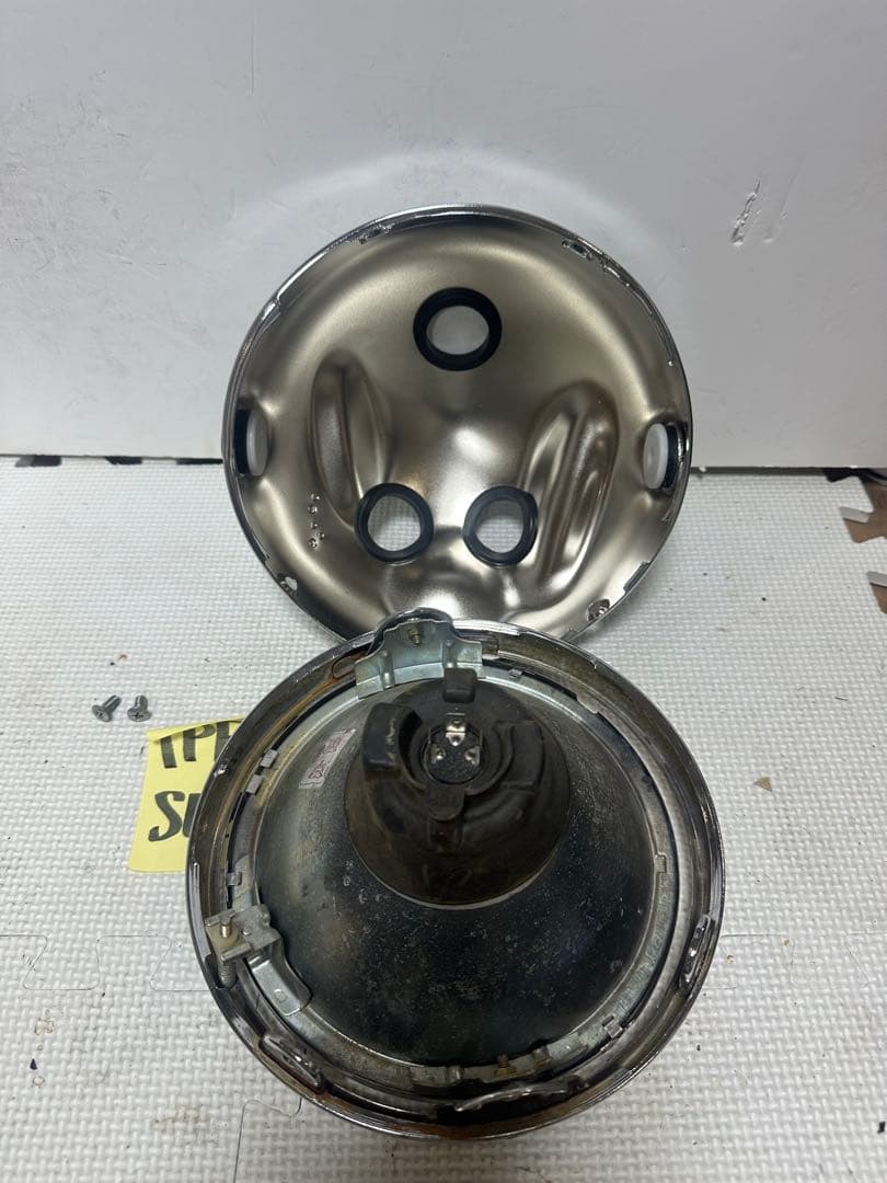 当時物SUZUKI刻印入りIPF凹みレンズ付きヘッドライトGS400GT380