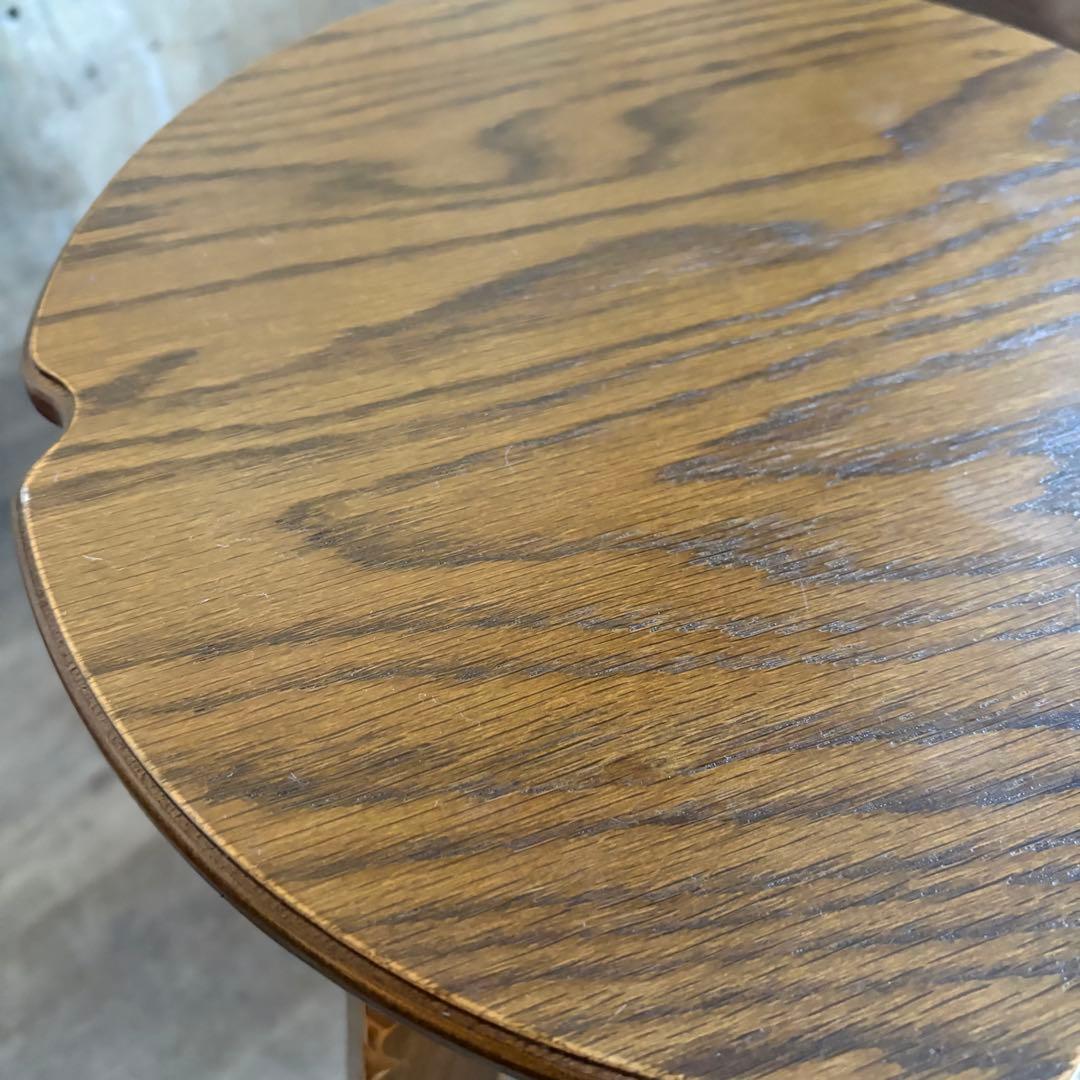 パリの雑貨屋　オーク材　ラウンドスツール