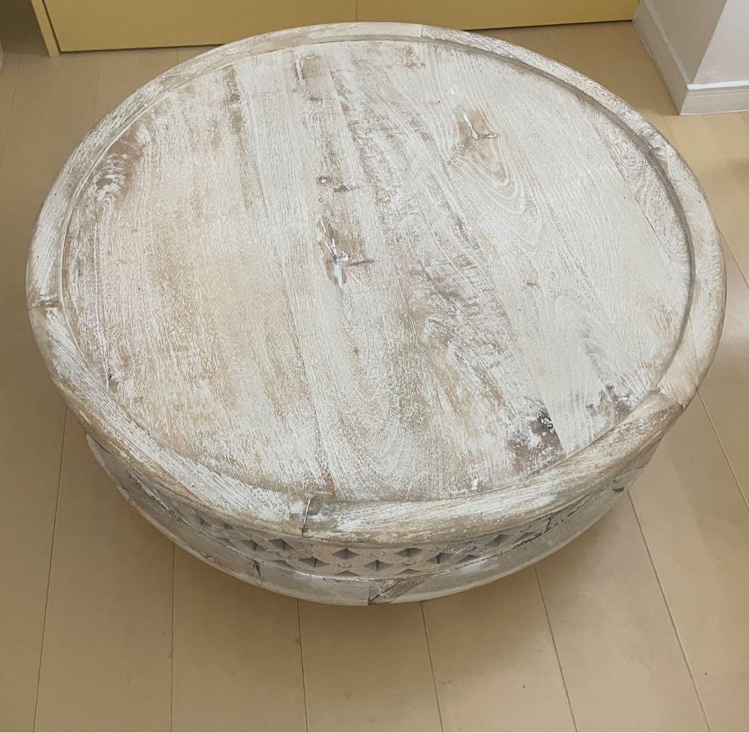 【海外直輸入】モロッカン ウッドテーブル ボヘミアン モロッコ　アジアン　希少