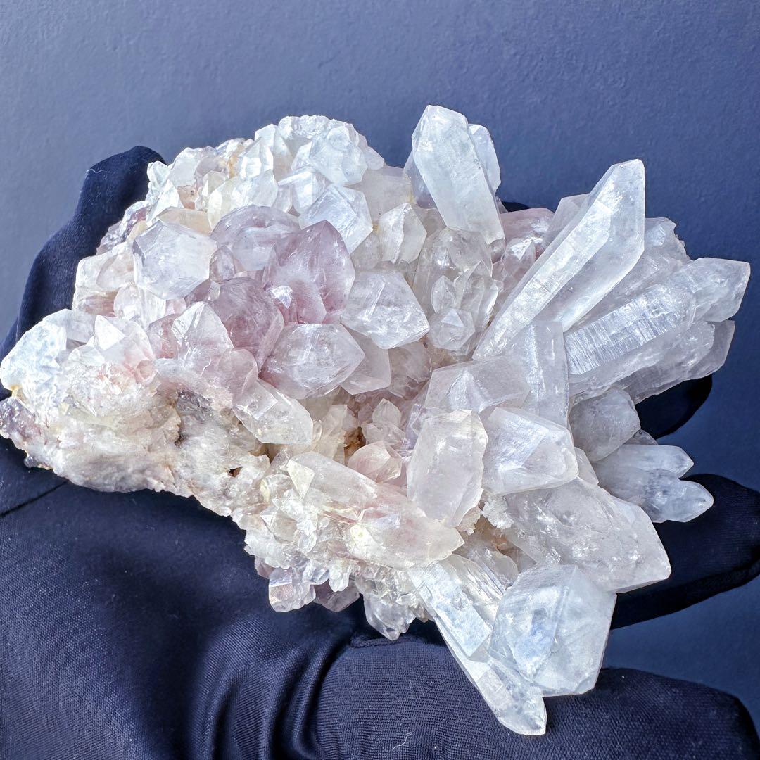 希少❗️高品質❗️超綺麗♡レインボー☆ヒマラヤ水晶 クラスター超強いパワーA1363