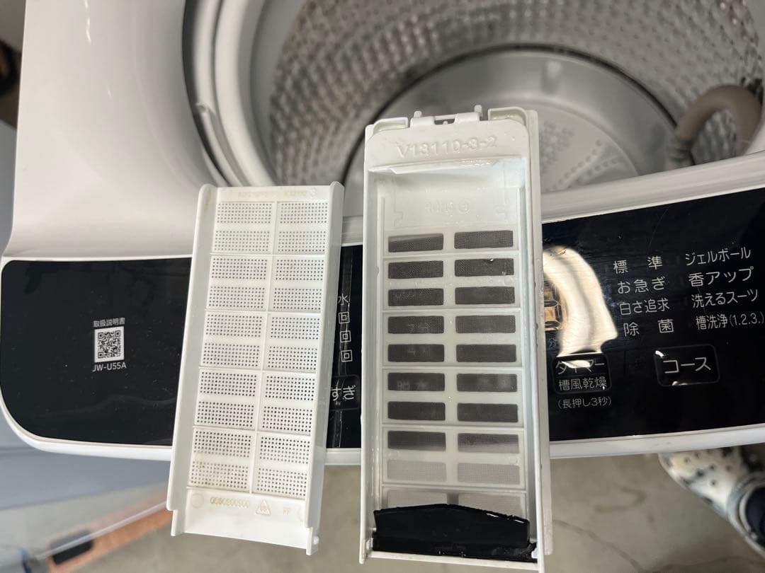 女性オーナー！【美品】2023年製ハイアール5.5kg洗濯機JW-U55A