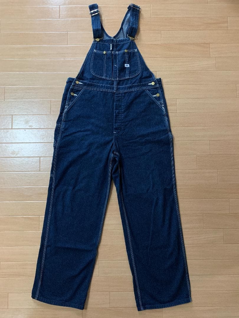 Lee 日本製☆ワイドオーバーオール☆レトロデニム☆メンズL・レディースLL