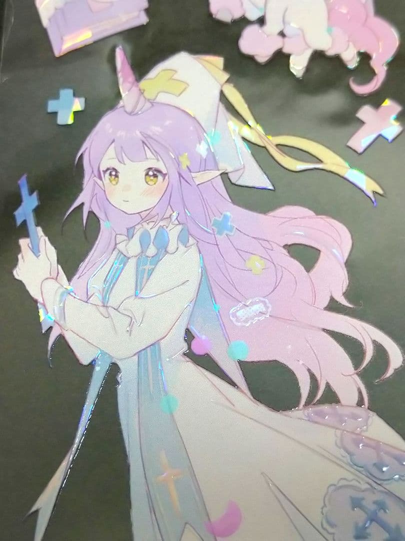 J605＃独角兽的梦境(贝壳光)Menu切り売り海外人物マステ女の子