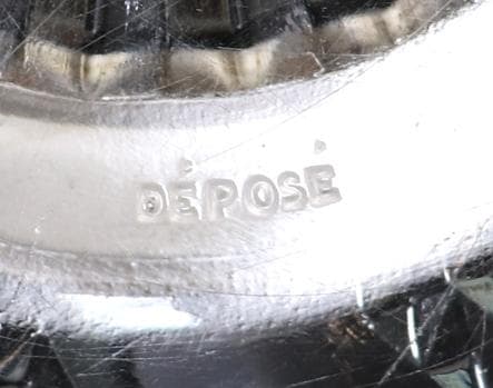 オールド・バカラ セルポンティーヌ 23cm 2.2kg 特大 銀巻鉢 ボウル