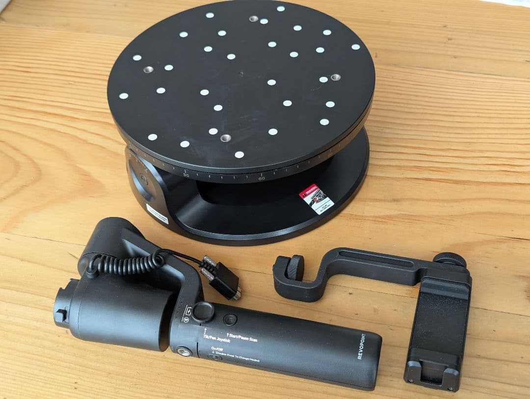 Revopoint mini 3Dスキャナー 2軸ターンテーブル、スタビライザー