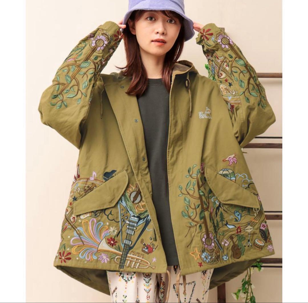 1693◆go slow caravan モッズコート キャンバスパネル刺繍 4