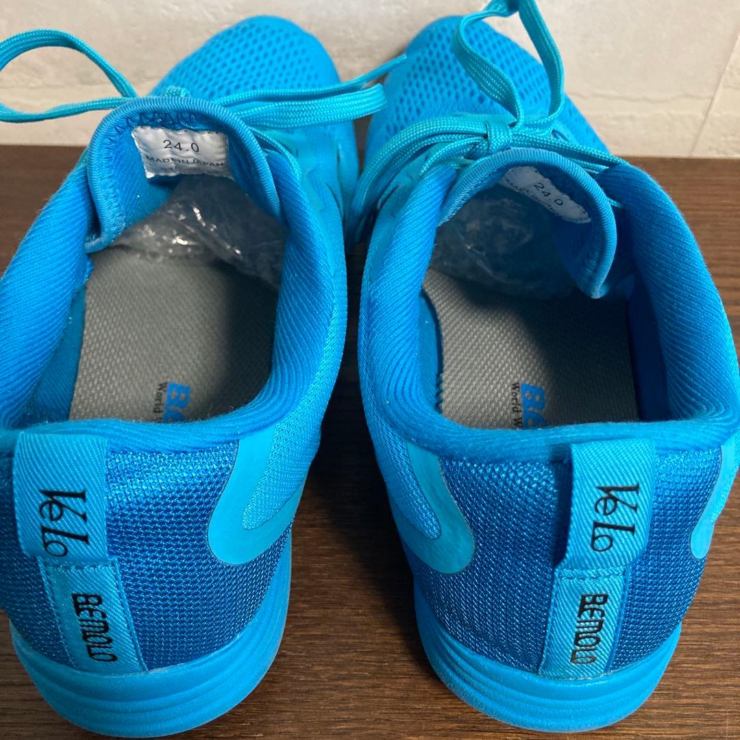 ビモロシューズ BeMoLo ランニングベロ トリコ ブルー 24cm