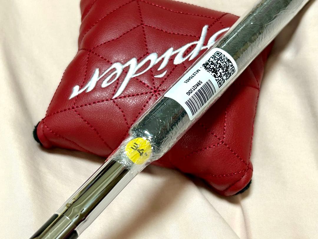 新品 スパイダーRed パター スモールスラント 34インチ カバー付き