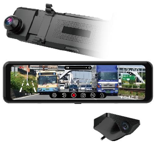 新品未開封 多摩電子工業 ドライブレコーダー TDR03MFR 2カメラミラー型