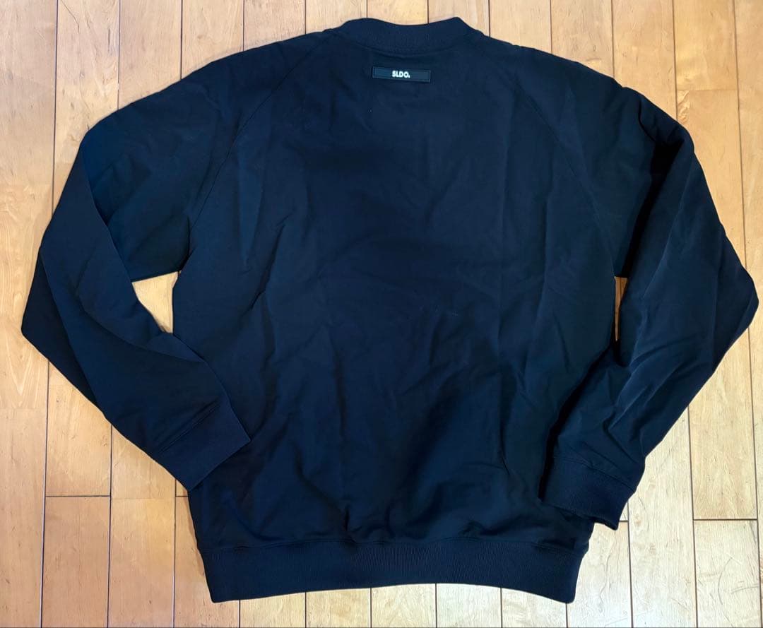 NEW STDダブルクロスストレッチプルオーバーサイズM美品黒SLDO エスルド