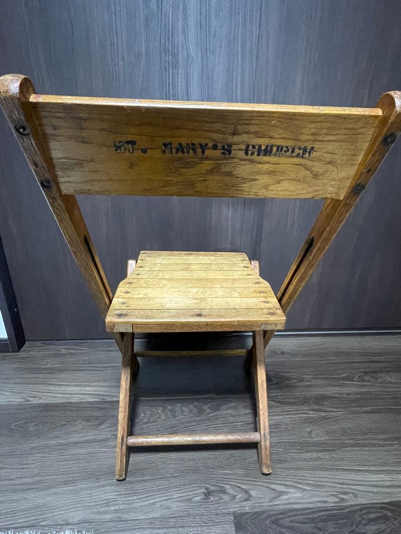 ビンテージ　チャーチチェア　カフェチェア　アンティーク