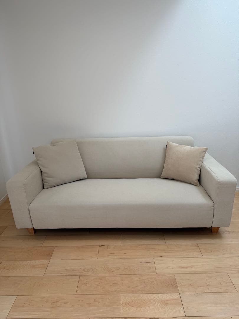 ぶどうとりんご　美品！ song dream ベージュ　3人掛けソファ