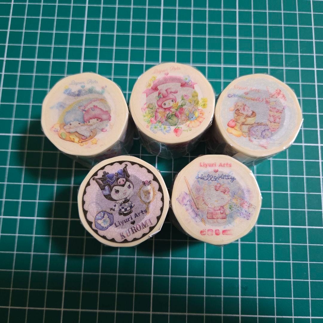 海外作家様マスキングテープ5個セット 【新品未使用未開封品】❤️限定1セット❤️