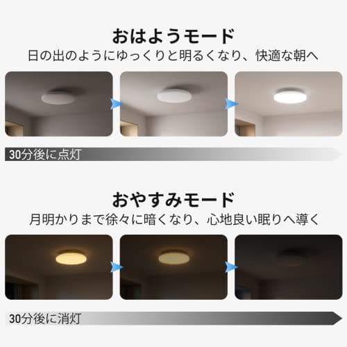SwitchBot LEDシーリングライト 8畳 Alexa 無段階 調光調色*