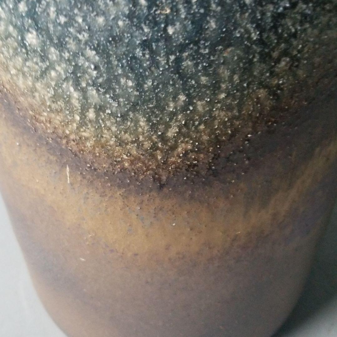 信楽焼傘立て 手桶付ツートン 信楽焼 高さ４７cm