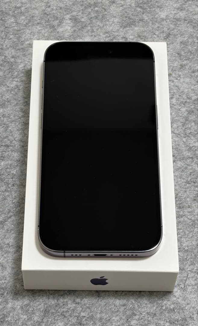 iPhone 14 Pro 128GB ディープパープル 背面割れ SIMフリー
