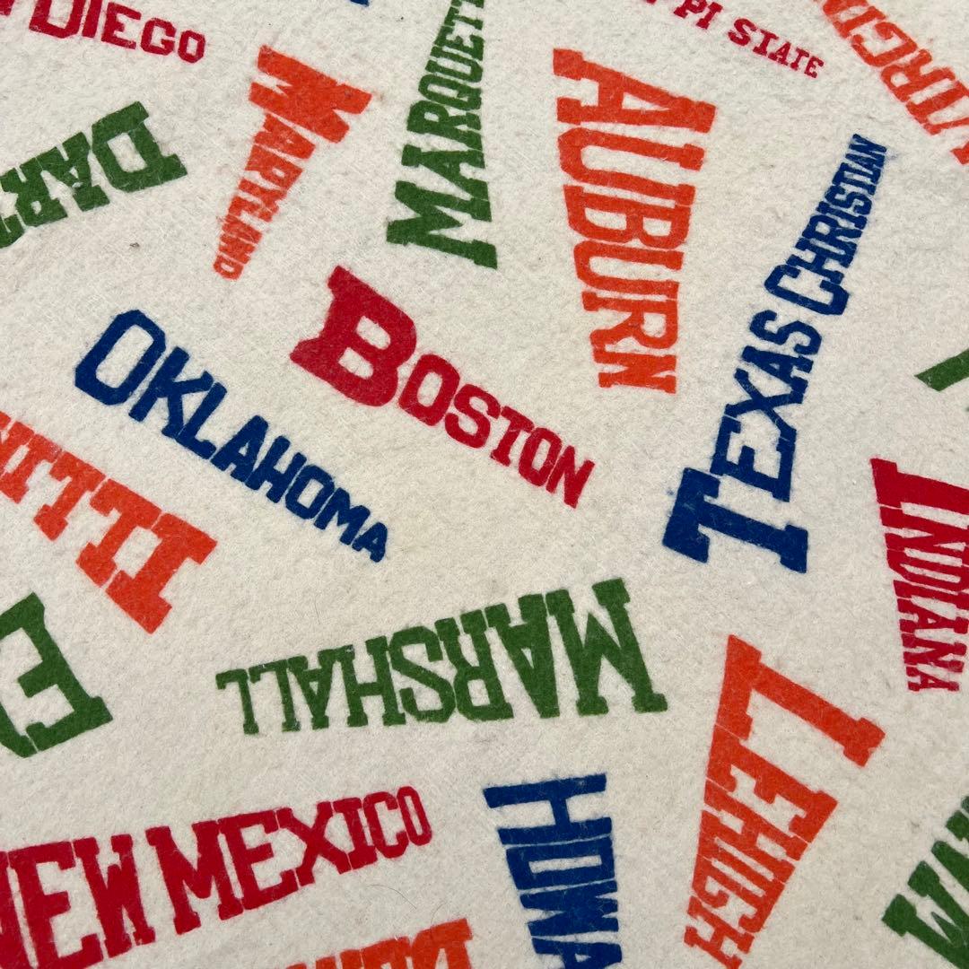 激レア 状態良 50s ビンテージ カレッジペナント ブランケット U