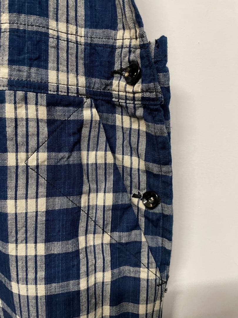 新品sunsurf Union Supplyパラカチェックオーバーオールパンツ