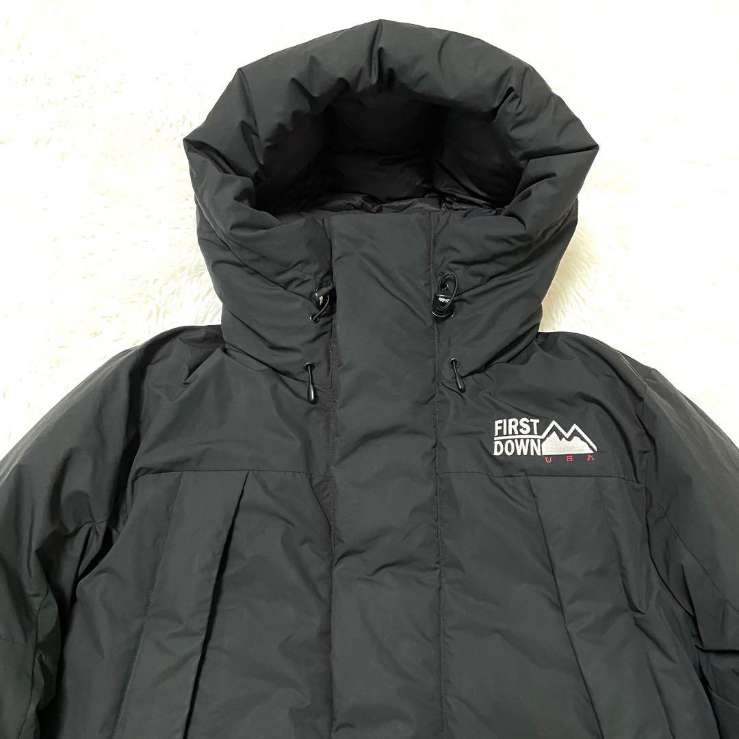 ファーストダウン フリークスストア別注 ショートパネルダウンジャケット 黒
