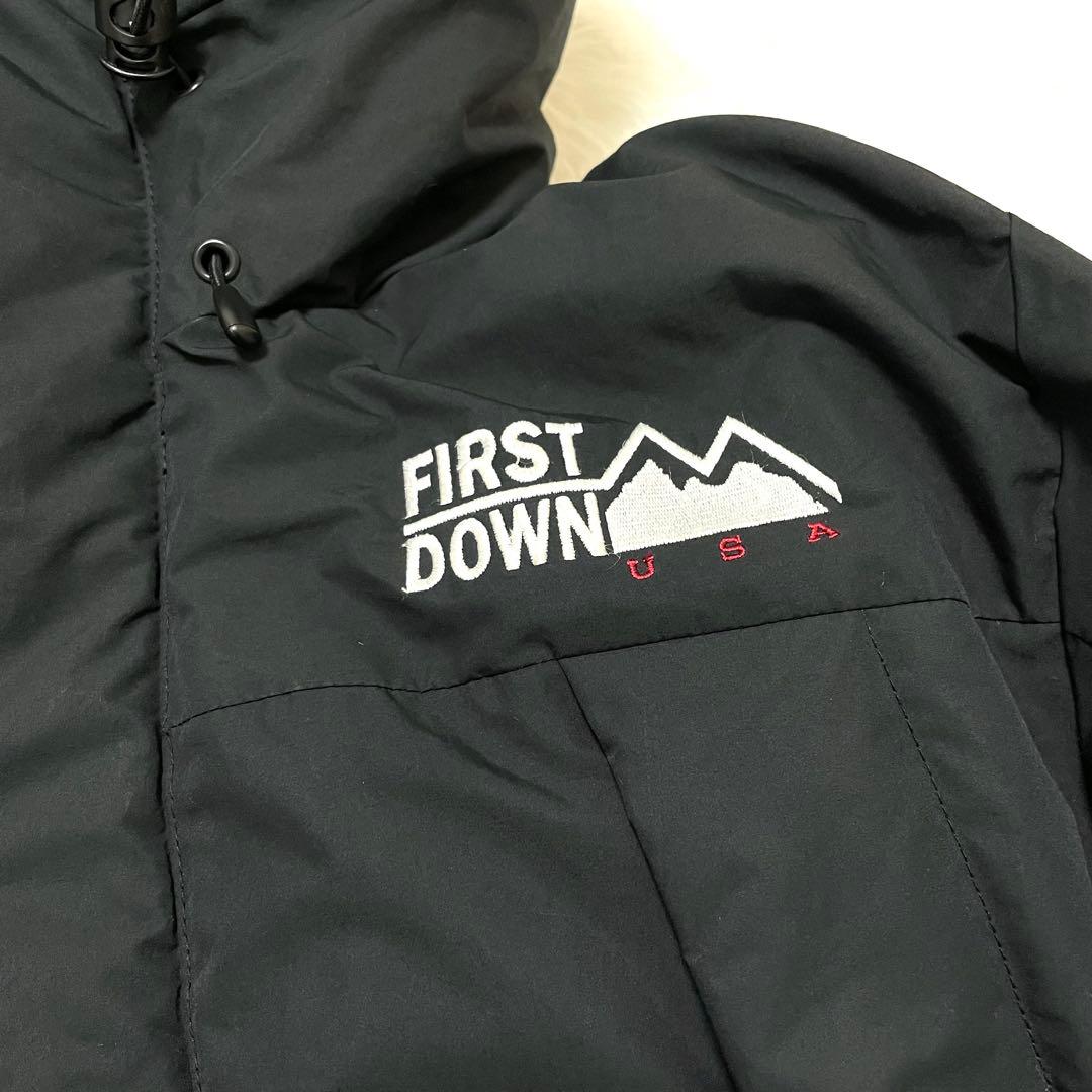 ファーストダウン フリークスストア別注 ショートパネルダウンジャケット 黒
