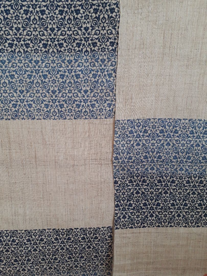 麻100% 暖簾 和洋風 染分