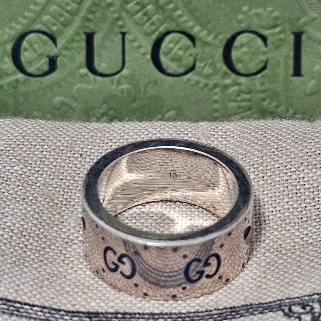 新品 未使用 GUCCI adidas グッチ アディダス リング 指輪 13号