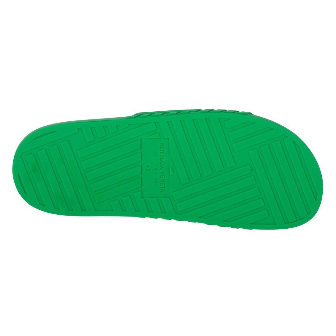 【らい】BOTTEGA ボッテガ　グリーン　スライドサンダル　38 美品