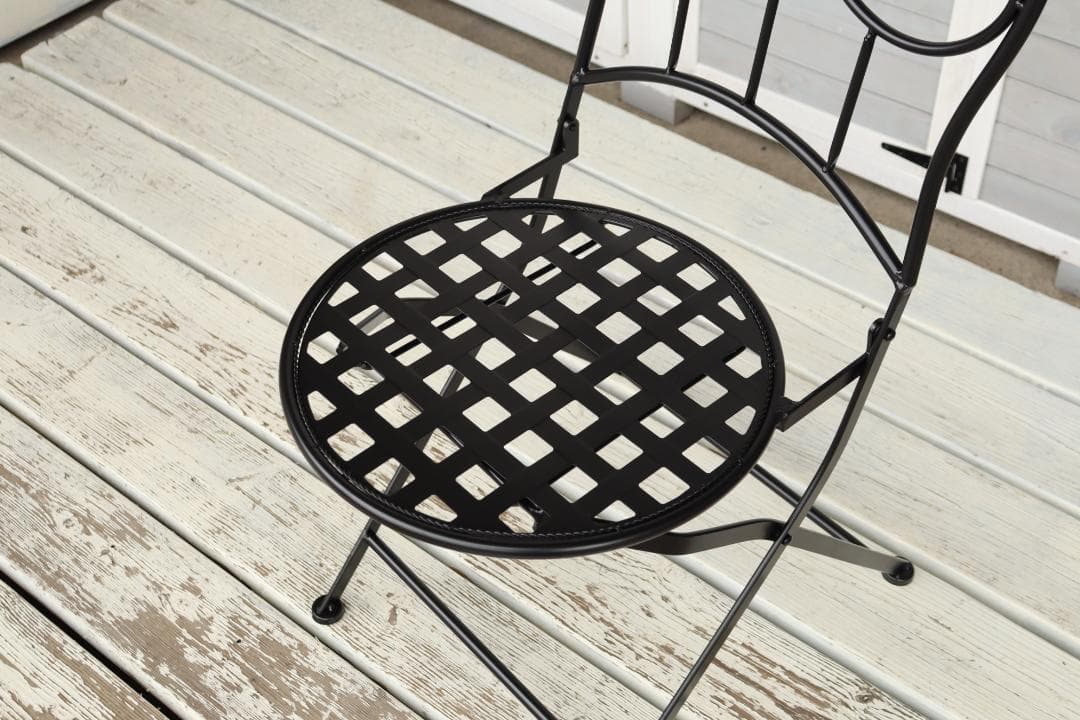 ガーデンテーブルセット アイアン イタリアンイエロー 3点セット