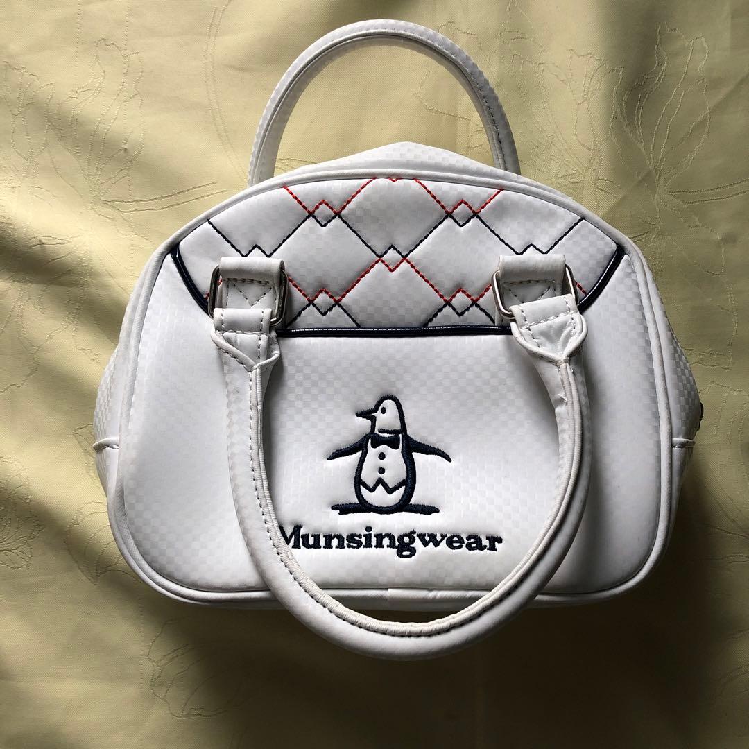 Munsingwear ゴルフバッグ (ホワイトボストンとカートバックのセット)