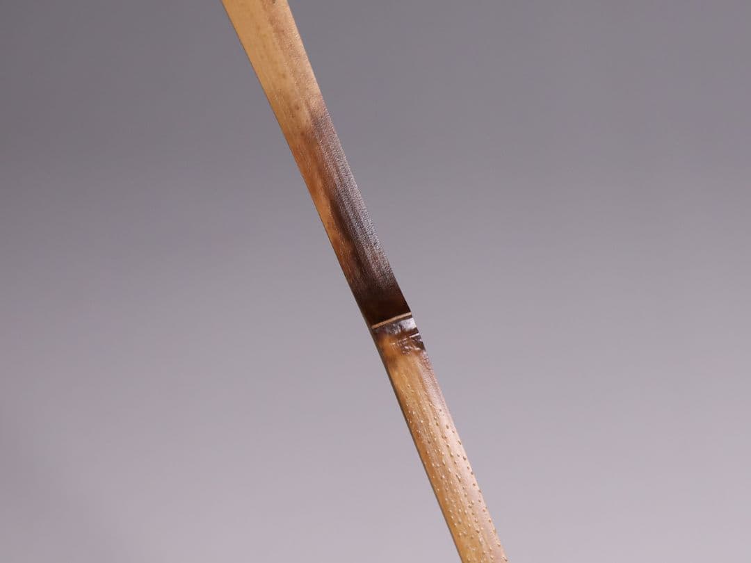 茶道具 大徳寺 三玄院 長谷川寛州 銘「松風」シミ竹茶杓 野々村淡完【CM343
