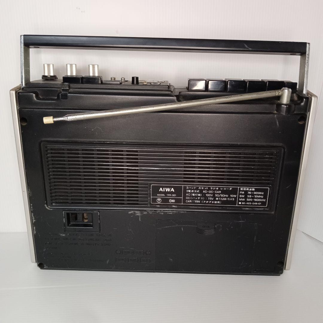 aiwa ラジオカセットレコーダー TPR-301昭和レトロ　コード　マイク付き