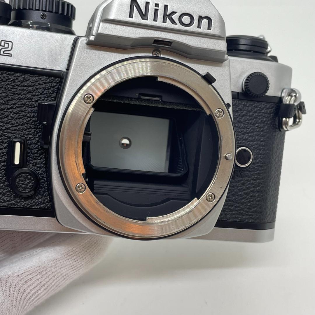 【動作未確認】Nikon NEW FM2 後期 外観美品 付属レンズ不良