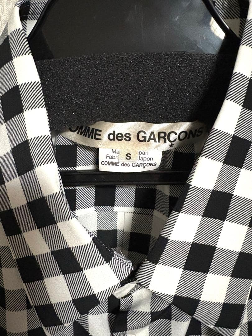完売品　COMME des GARCONS ギンガムチェックブラウス