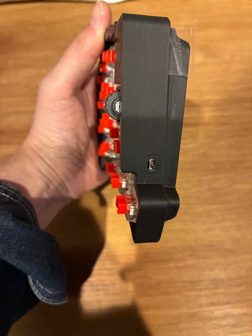 自作キーボード roBa ブラック 完成品 ちょいカスタム