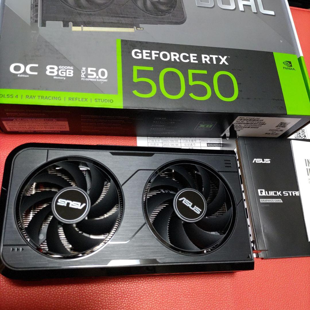 ASUS Dual　GeForce RTX 5050 8GB OC　1年保証