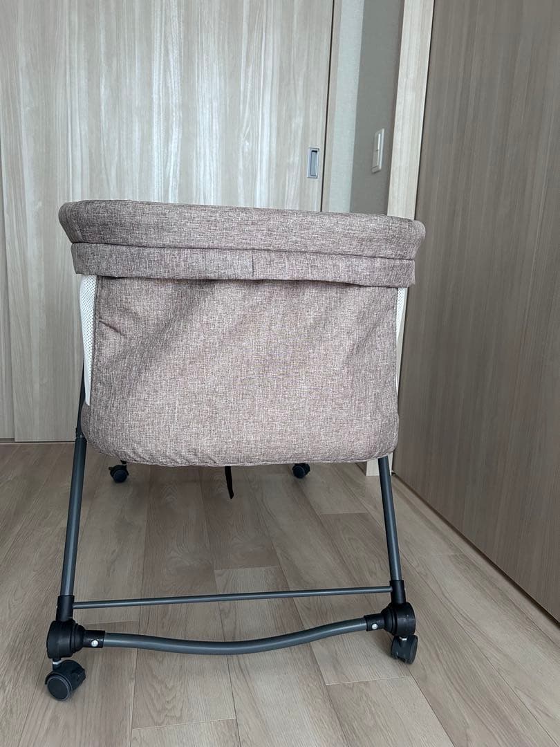 ZOOBLYベビーベッド 折りたたみ式 ベージュ