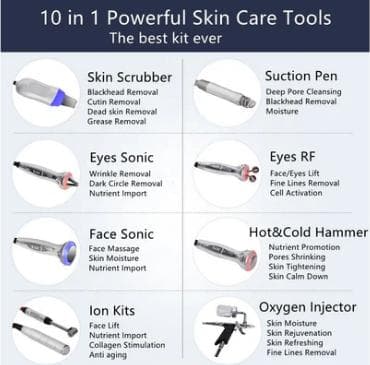 【美品】ハイドラフェイシャル 10-in-1多機能美顔器