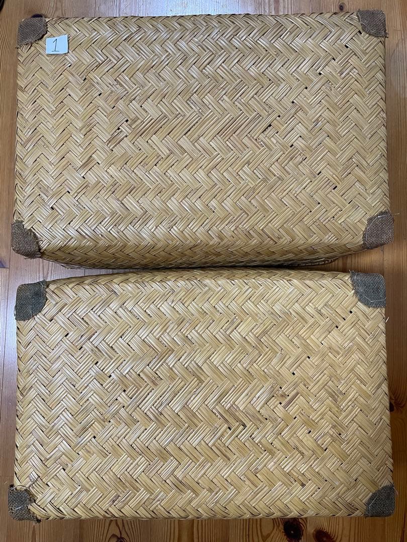 柳行李 こうり 行李 ビンテージ衣装入　エコメルカリ便の承認お願い致します