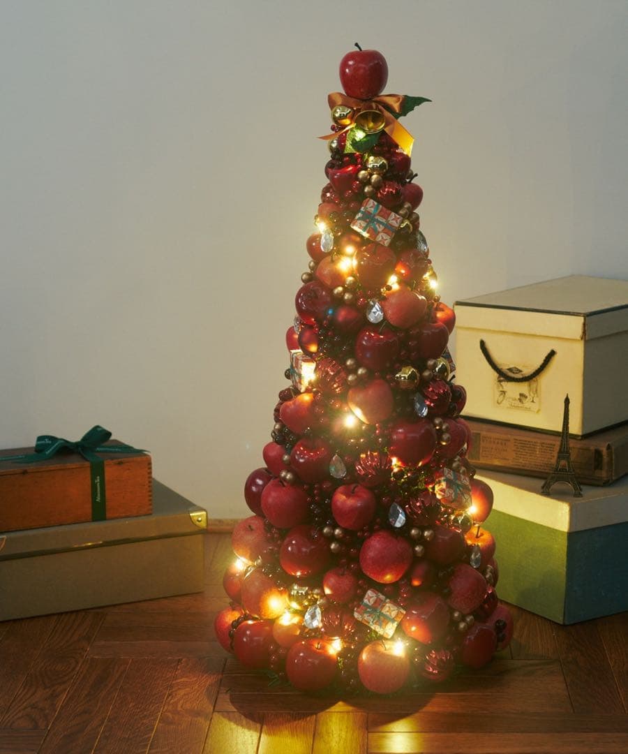 Afternoon Tea アップル クリスマスツリー XL LEDライト付き