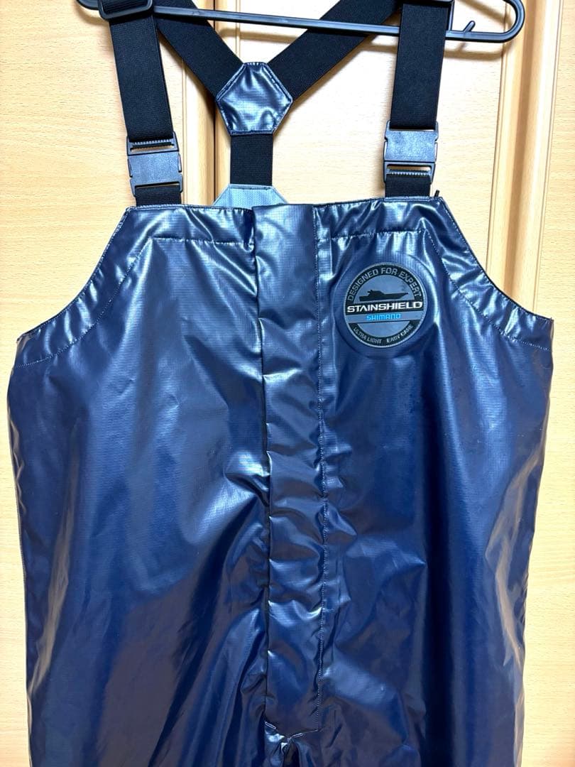シマノ RA-041Y ULイージーケア ビブ05 L ネイビー 1回使用　美品