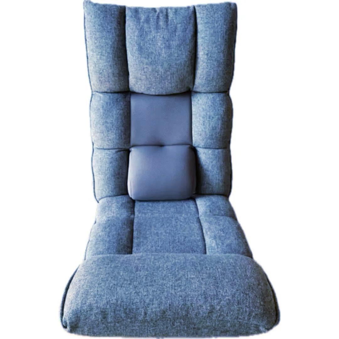 【まめささママ】送料込　腰の神様がくれた座椅子【第１弾プレミアム】グレー