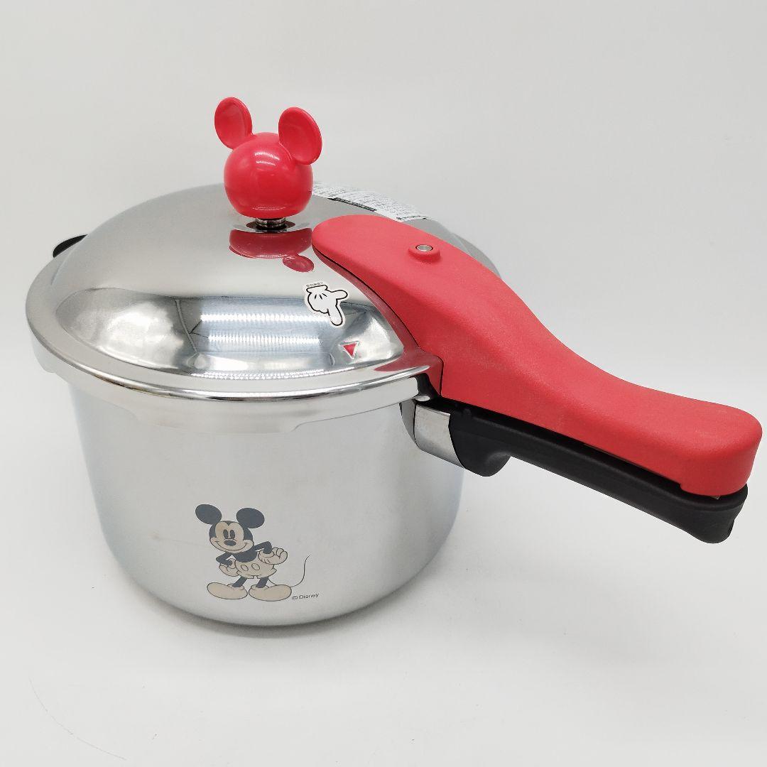 美品✨️ミッキーコラボ　アサヒ軽金属　活力鍋　4.0L　ミッキーおもり2個付