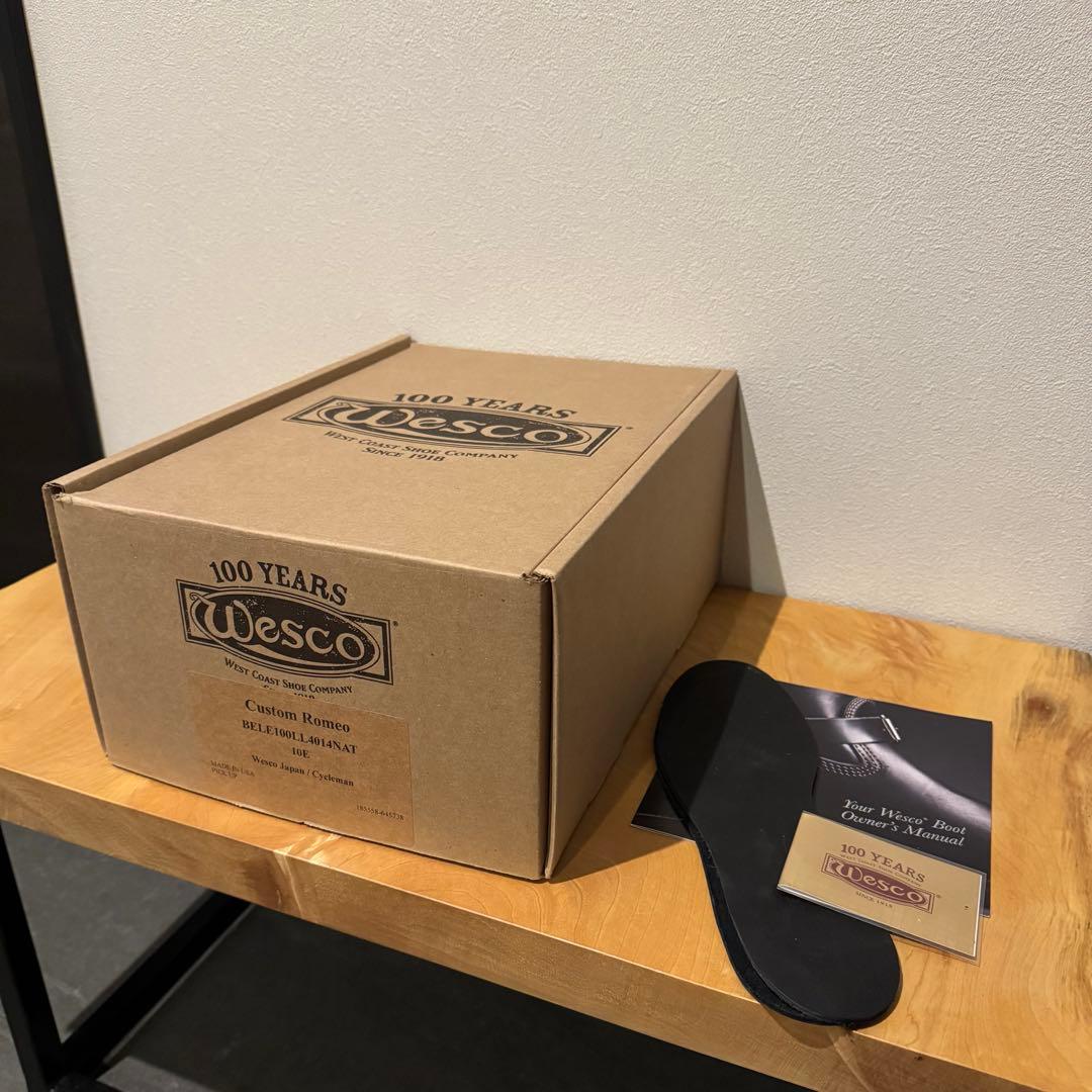 【美品】WESCO ROMEO ROUGHOUT BURLAP 10E ウエスコ
