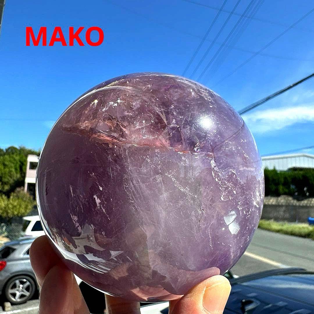 M1793☆アメジスト丸玉直径115mm2.2Kg☆天然石☆N50909