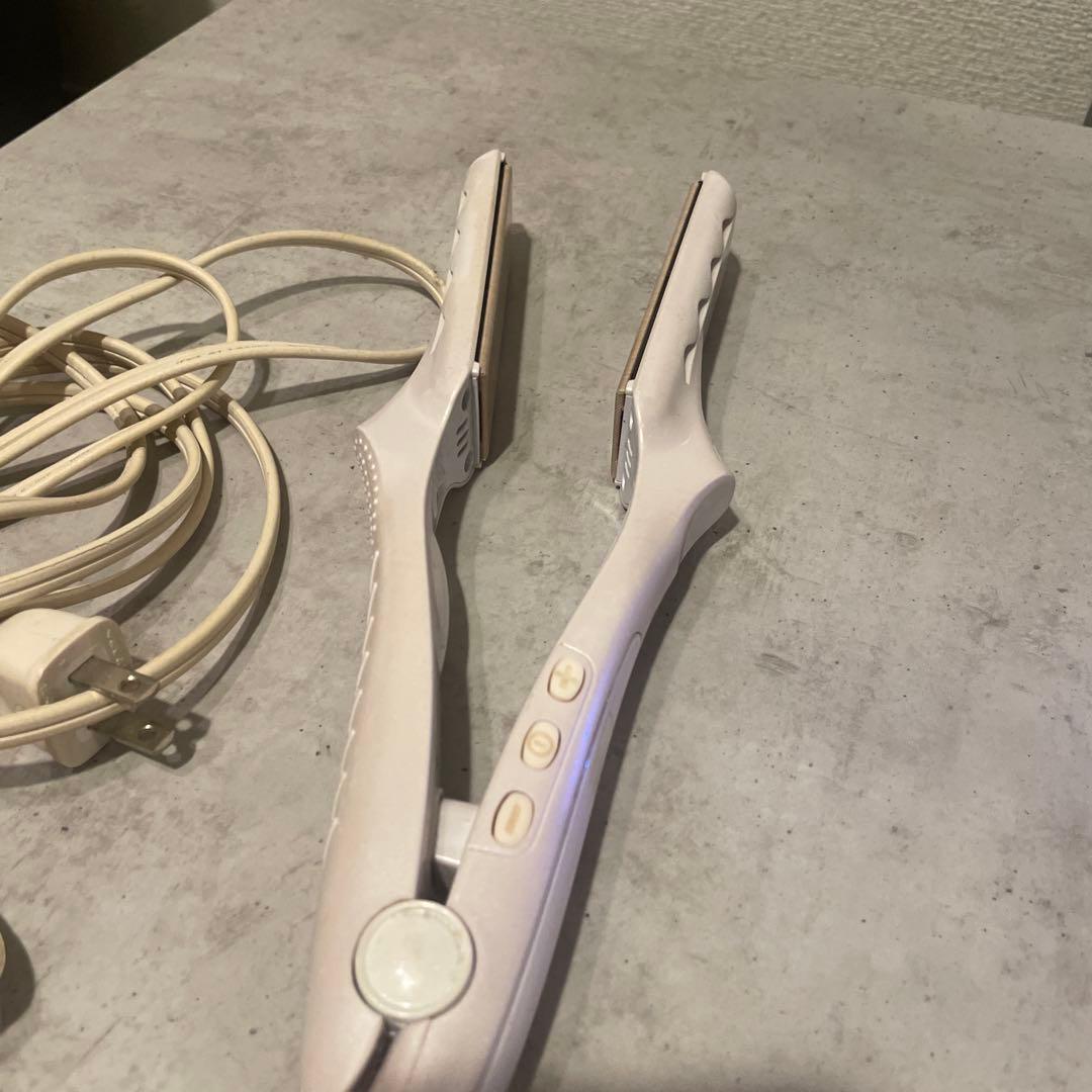 絹女 ホワイト ストレートヘアアイロン kinujo