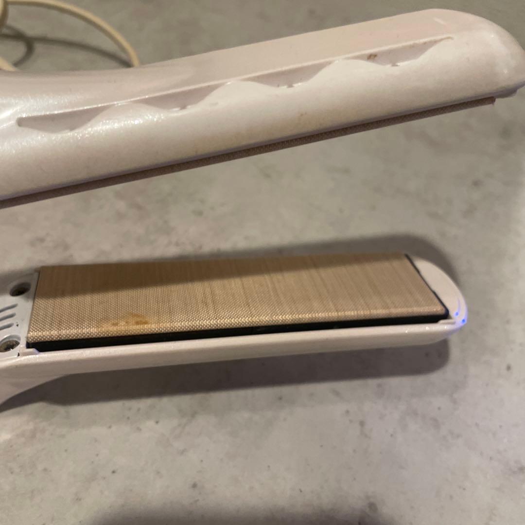 絹女 ホワイト ストレートヘアアイロン kinujo