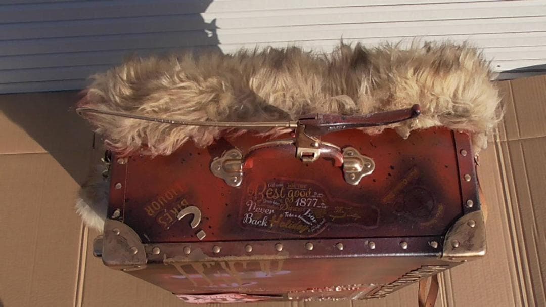 旅行鞄 個性的 ドール 収納 インダストリアル スチームパンク ブレーキレバー