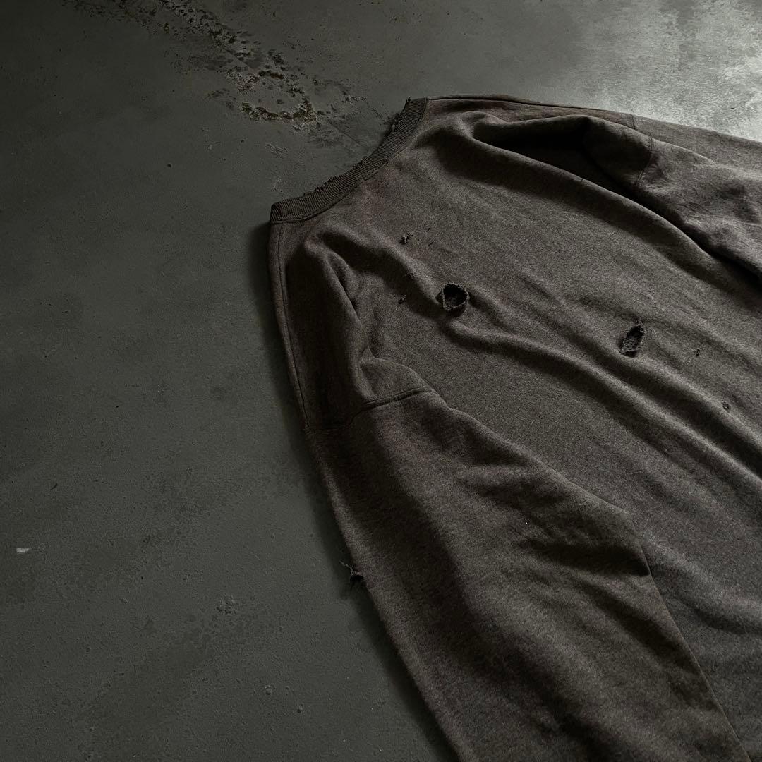 90s born paint“ grange”グレー”XL“boro sweat